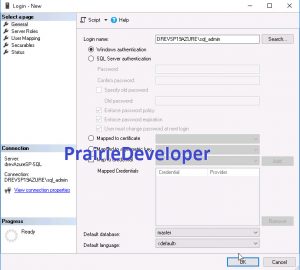 Building a SharePoint 2019 MinRole Environment in Microsoft Azure - Deploy SQL Server - Add SQL Admin
