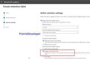 Information and Records Management in M365 - Multi-Stage Disposition Reviews - Trigger Disposition Option