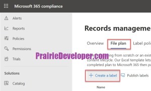 Plan and Create Event-Based Retention Labels - Create Event-Based Label 1