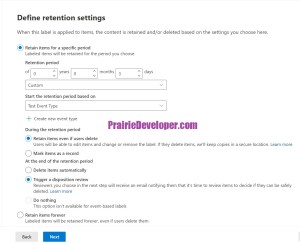 Plan and Create Event - Create Event-Based Label 5