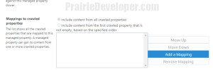 Linking a Property Bag to a Managed Property - SelectAddaMapping