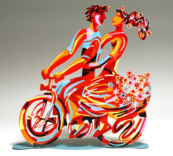 Bicycle Riders David Gerstein - High Resolution Gradient Designs for Desktop