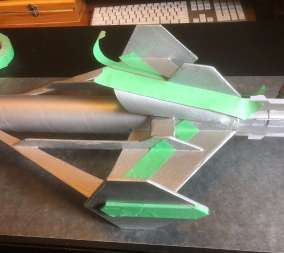 Cosmic Interceptor green tape for detail painting