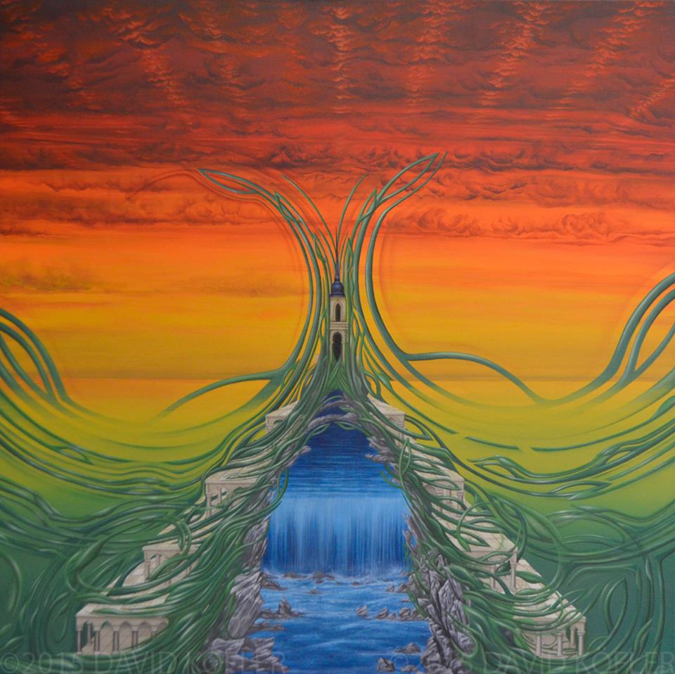 "Die Quelle", Acryl on Canvas