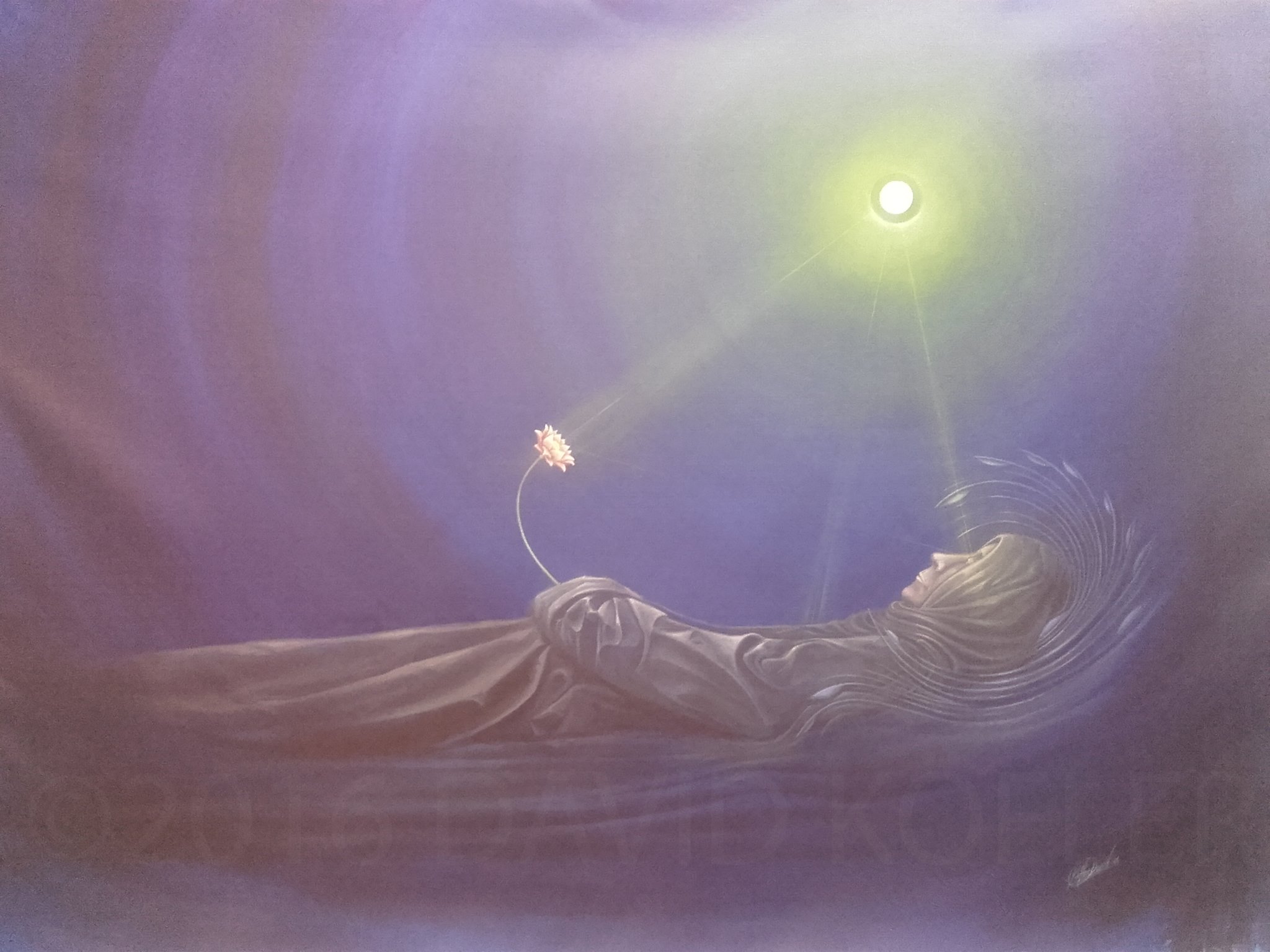 "Die Reise zurück ins Licht", Acryl on Canvas