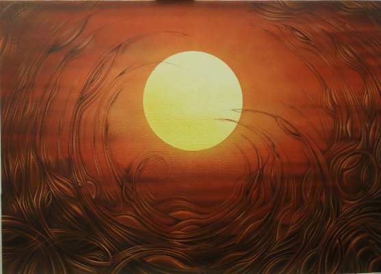 "Sonnenuntergang", Acryl on Canvas