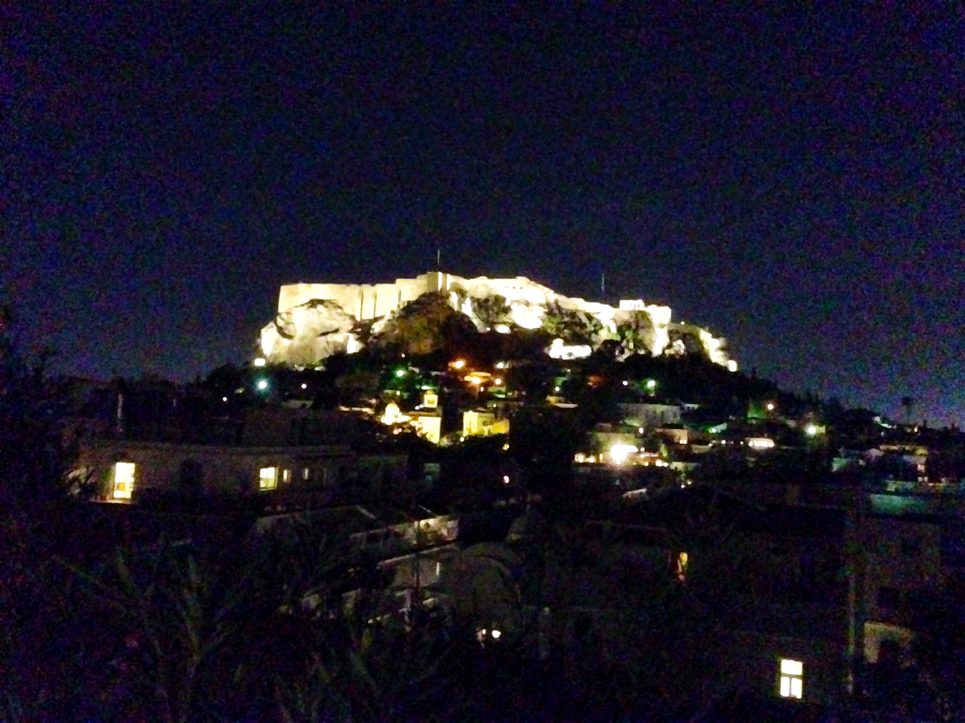 Acropolis at night