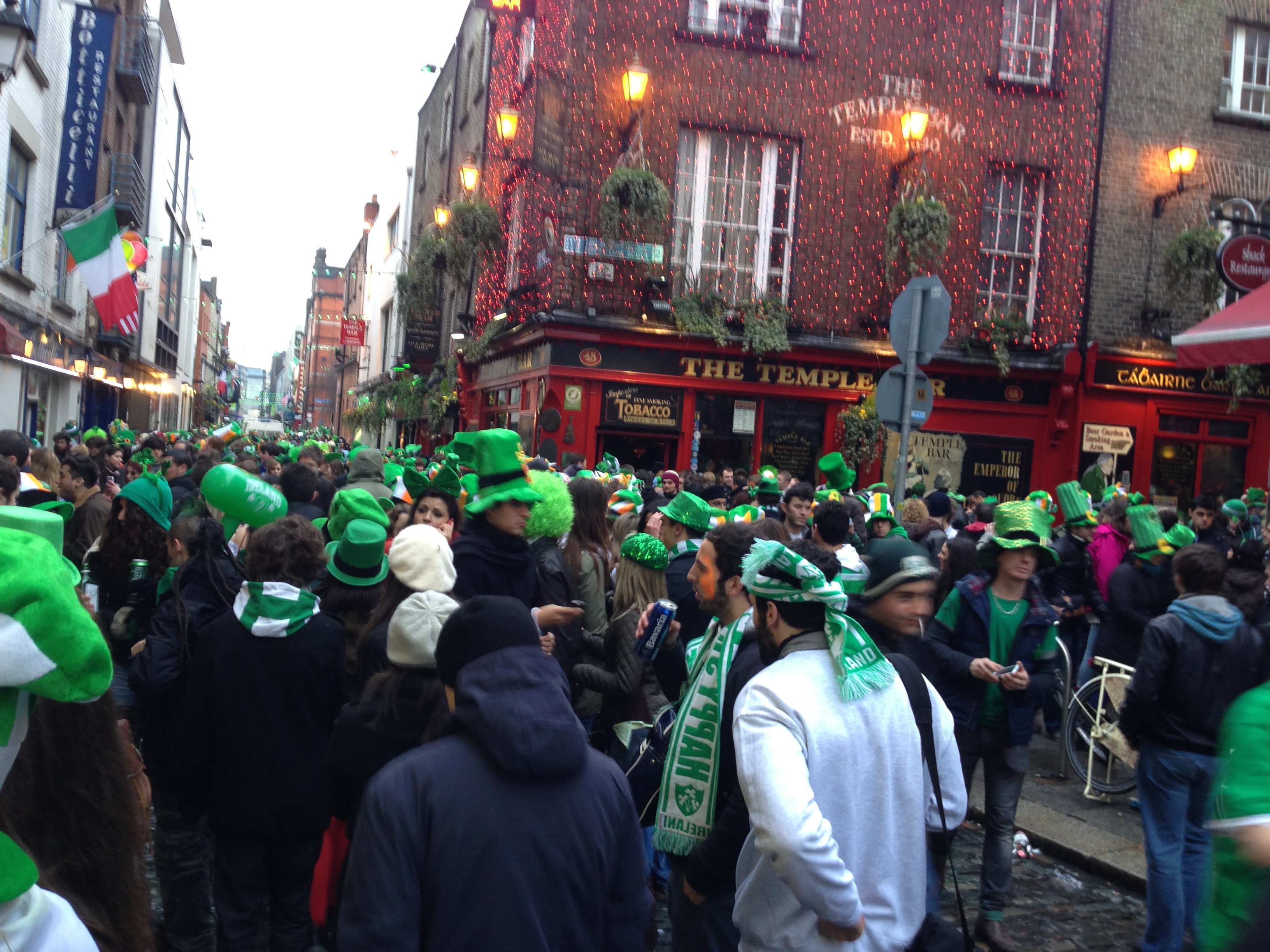 Temple Bar on Paddy’s Day