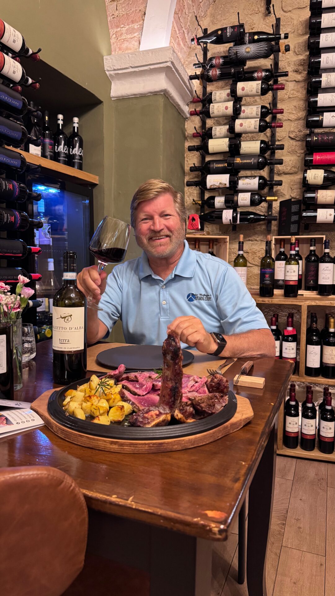 David loves Bistecca Fiorentina