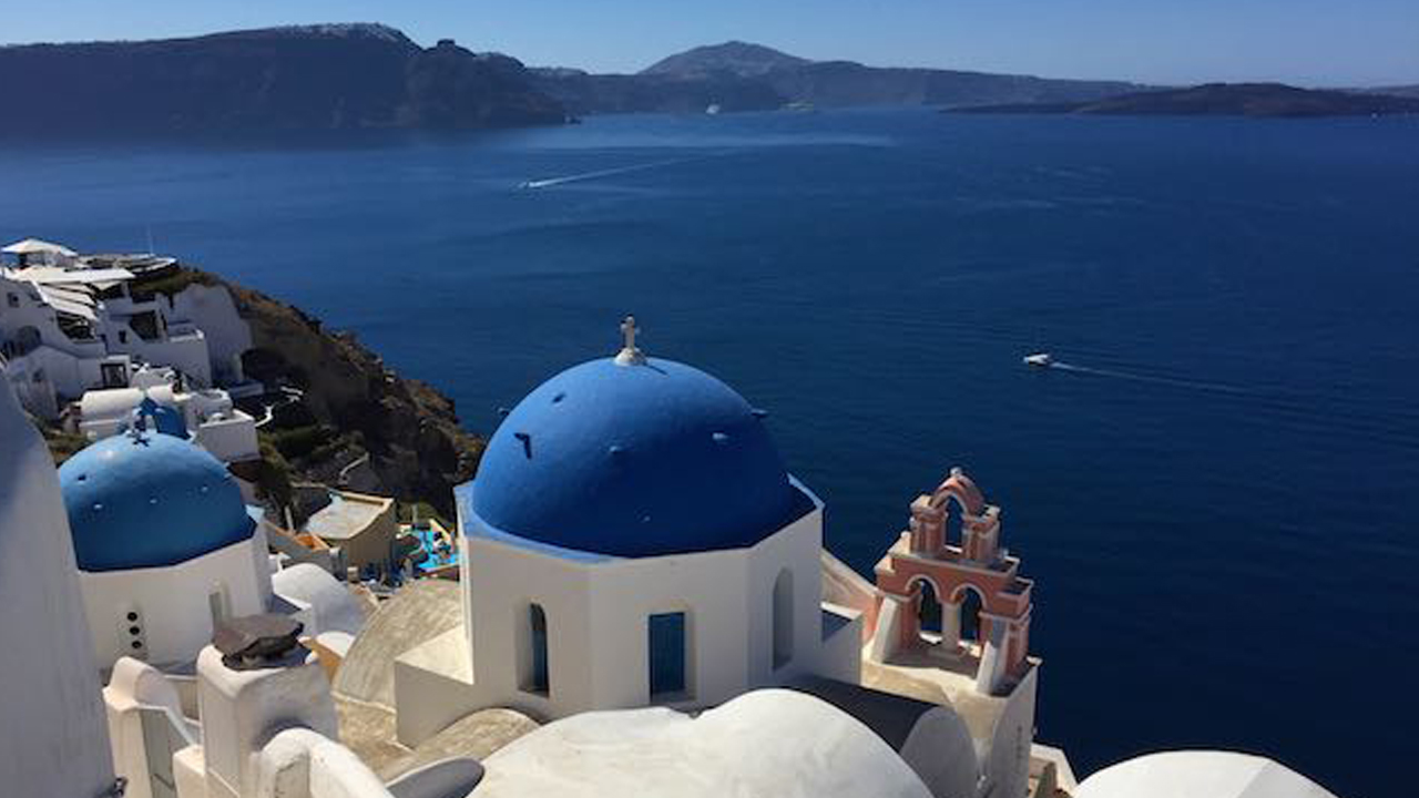 Santorini Blue dome