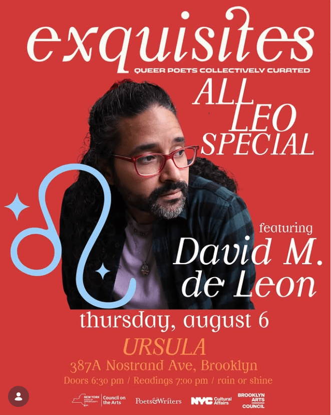 Exquisites Queer poets collectively Curated. All Leo Special. Brooklyn August 6th