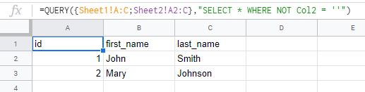 Google Sheets: Combine Multiple Ranges / Sheets into a Single Range ...