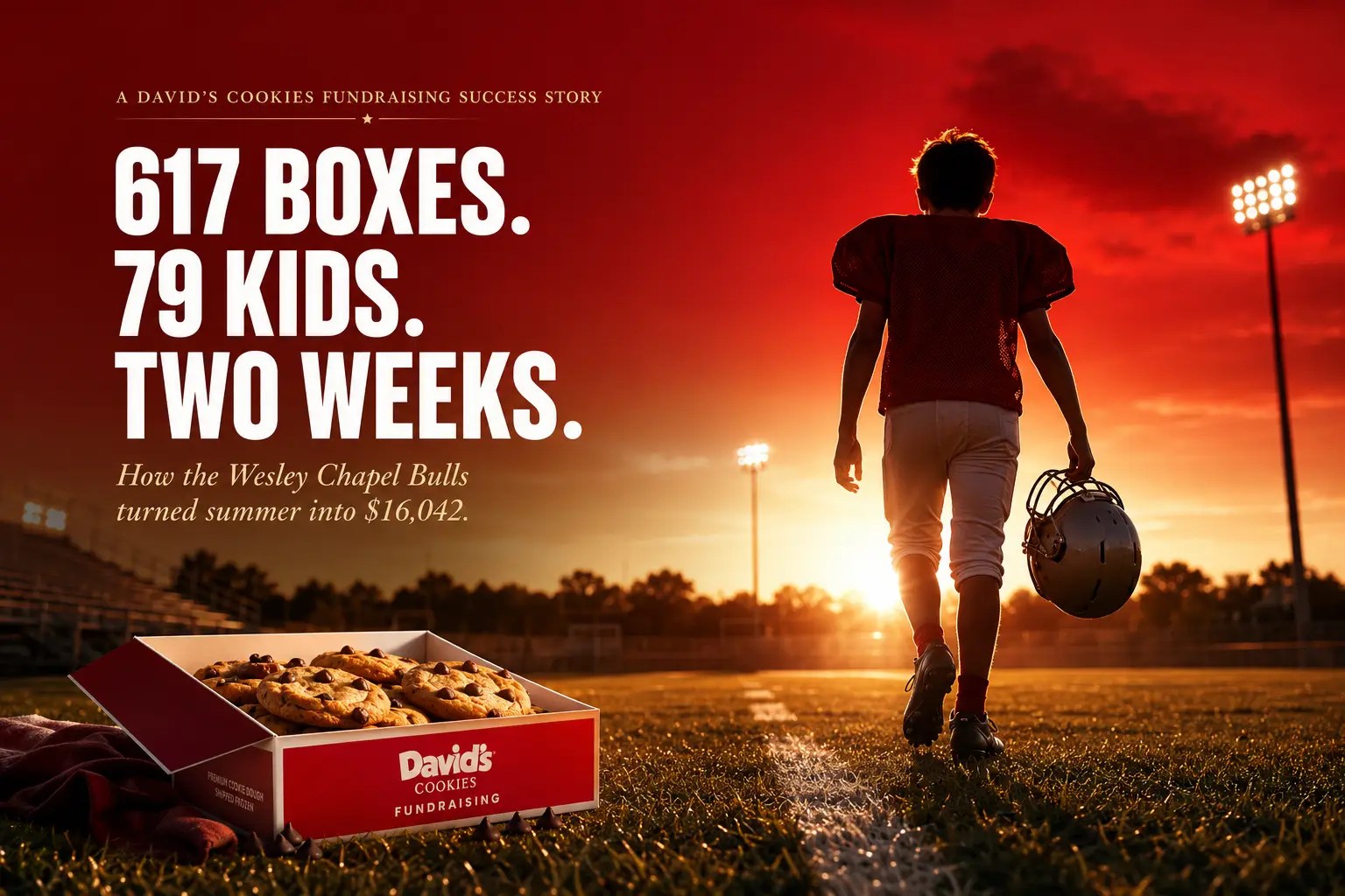 Davids Cookie Dough Fundraisers give Pop Warner the edge in raising for their teams this fall.