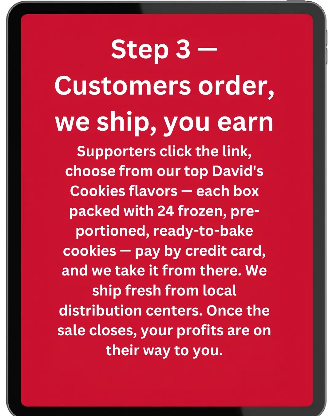 Fundraising made simple in 3 steps