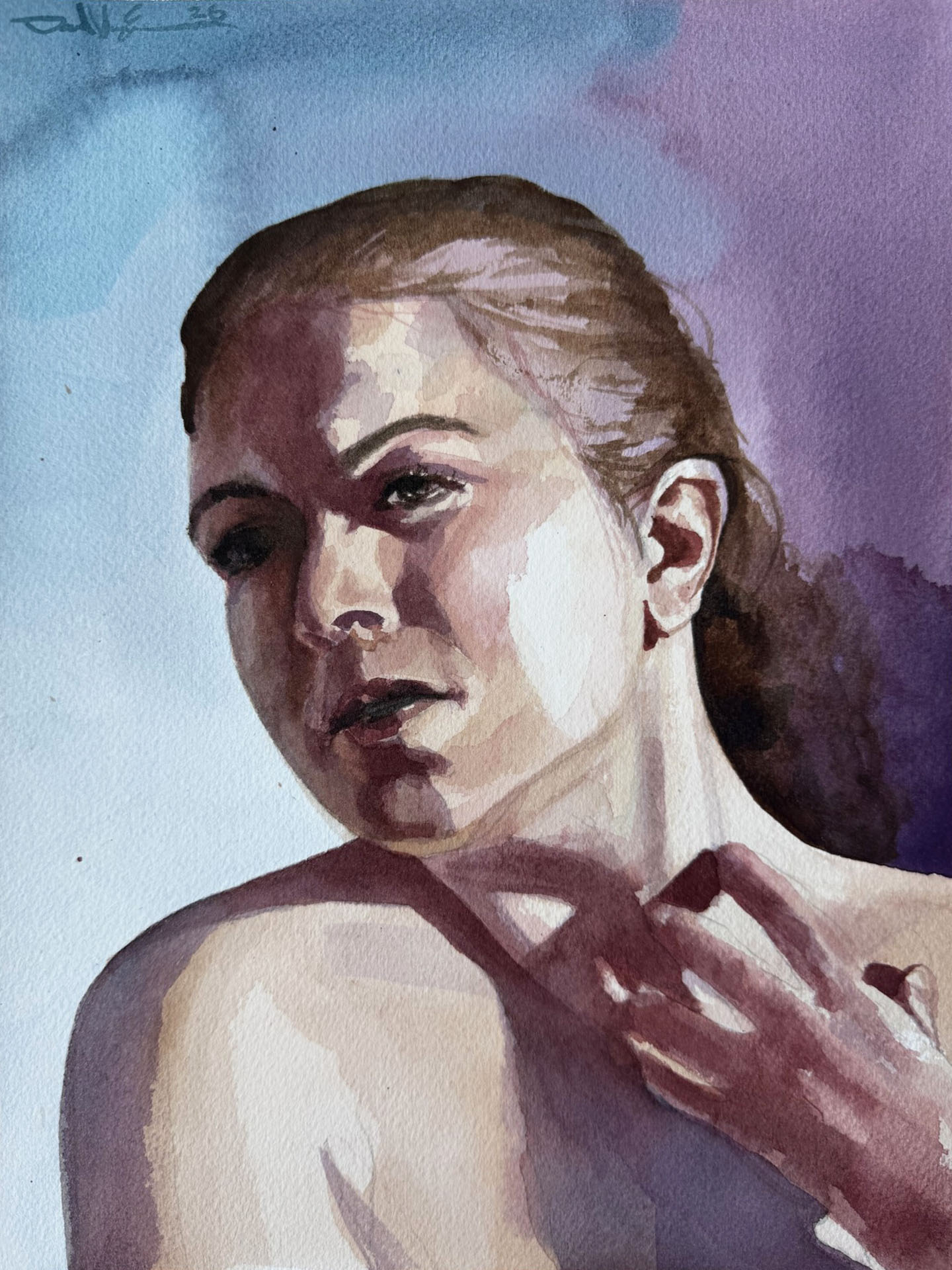 Elysium – $150, 12″ x 9″, Watercolor on Paper, 2026