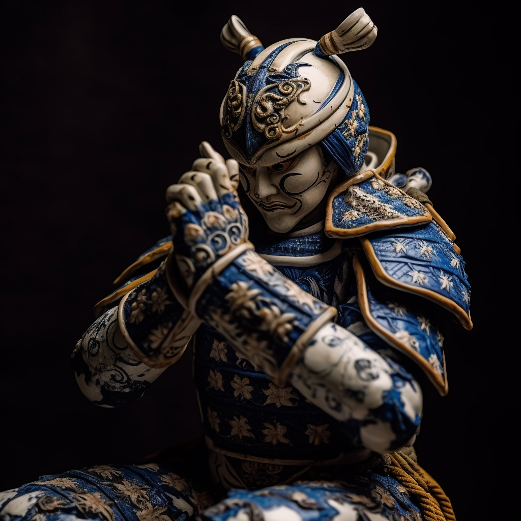 Samurai 02, AI Art, 2023