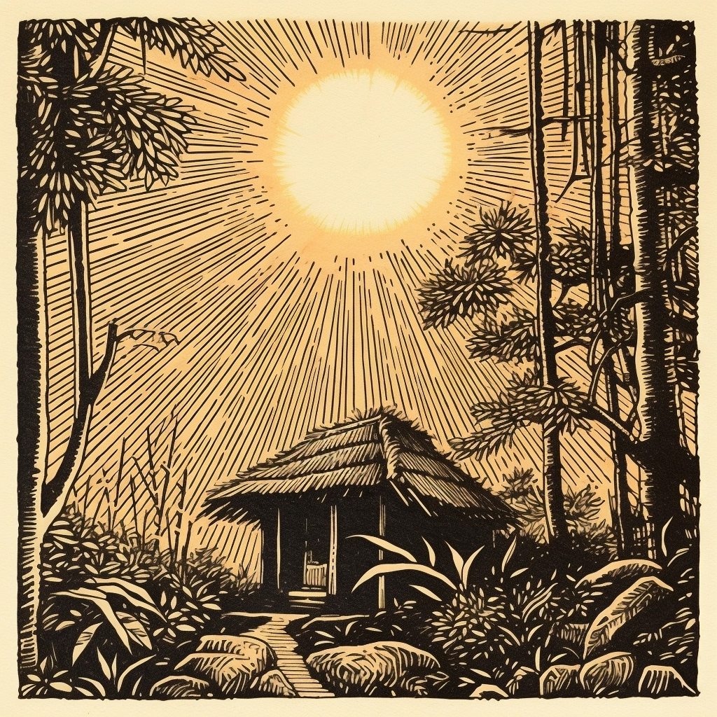 The Hut, AI Art, 2023