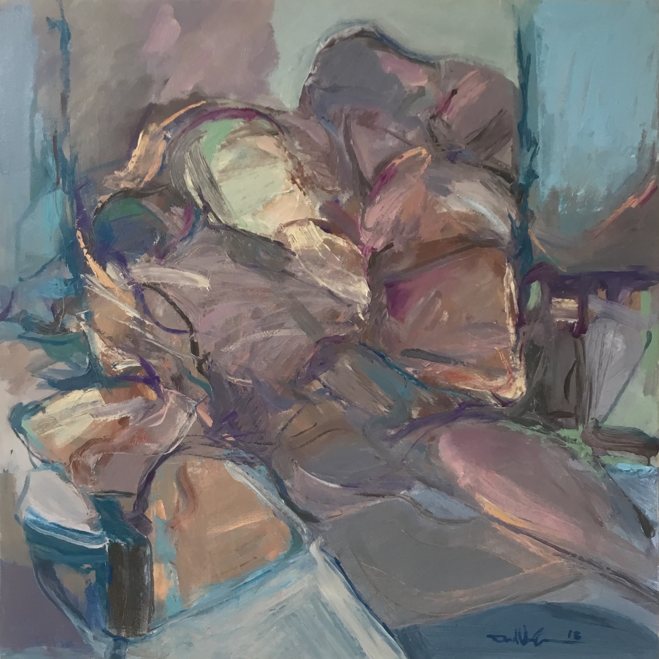 Interior Space at Dusk