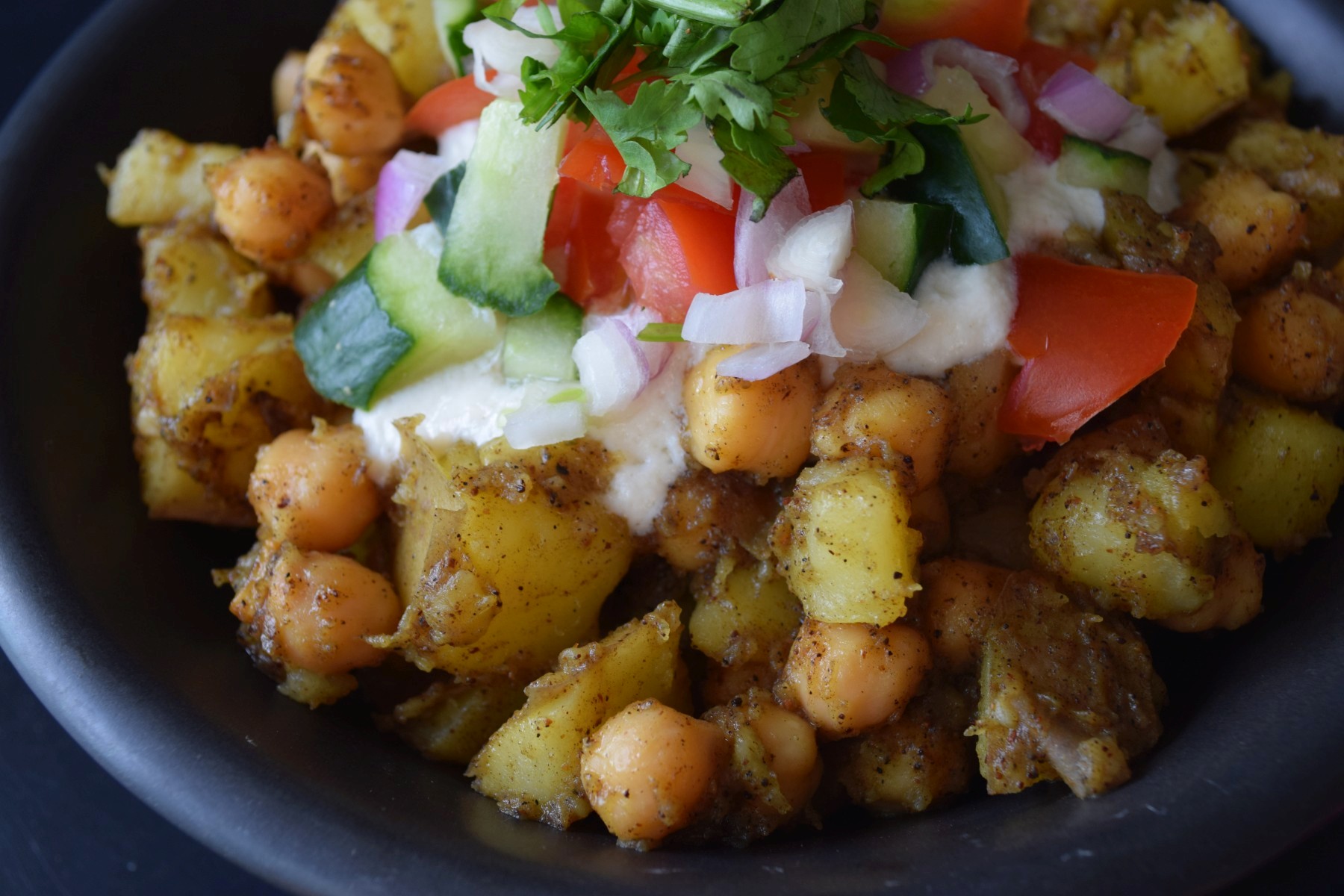 Indian Chickpea Potato Salad Davina Da Vegan