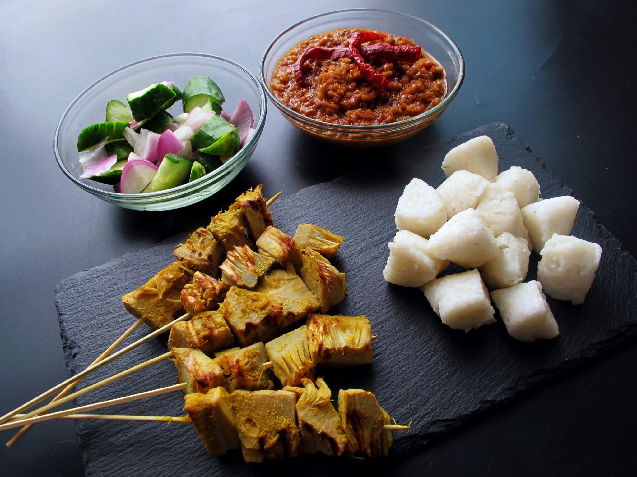 Jackfruit Satay with Peanut Sauce