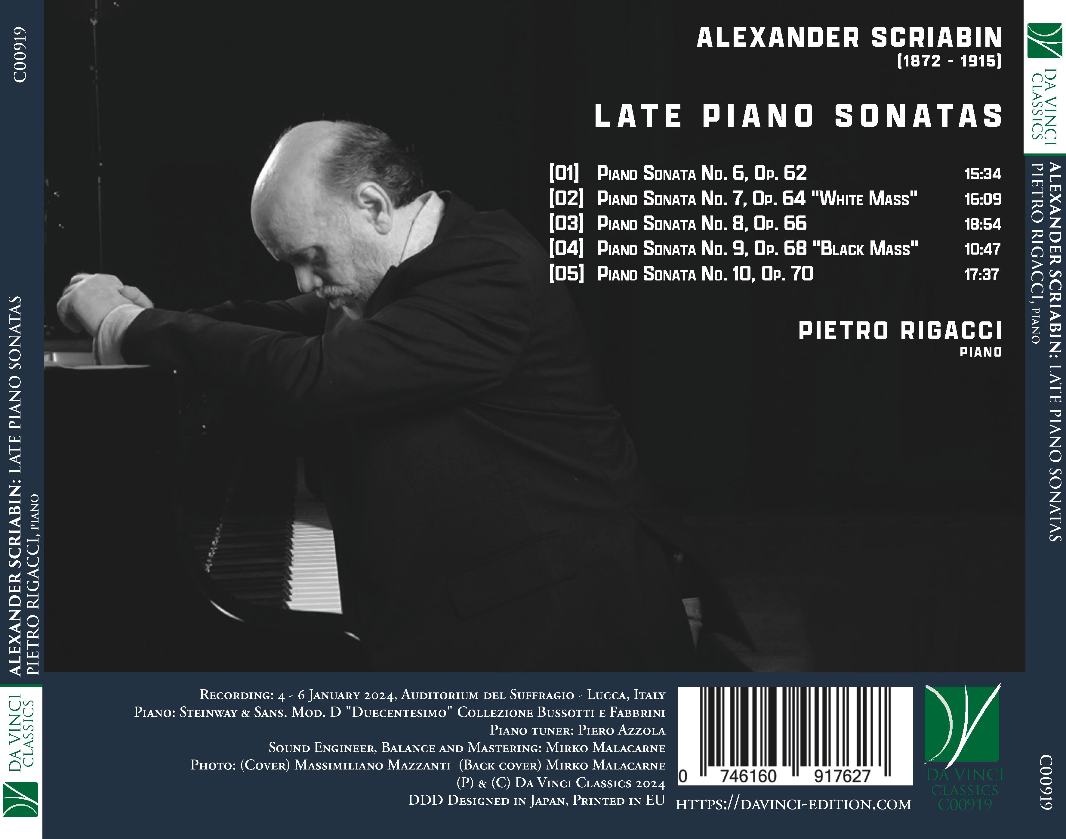 DA VINCI PUBLISHINGAlexander Skrjabin: Late Piano Sonatas