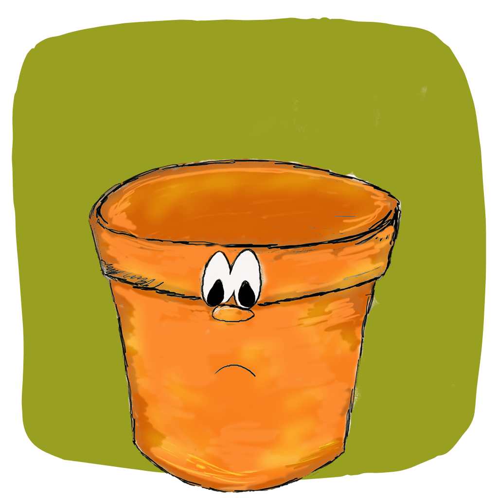 little pot is emptied