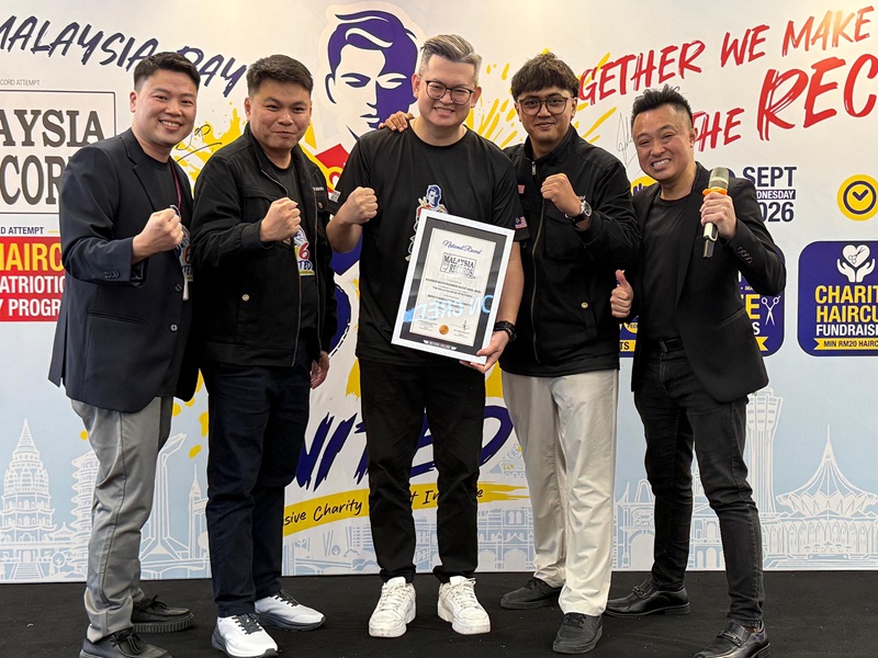 Malaysia Day charity haircut event sets national record with 919 participants
