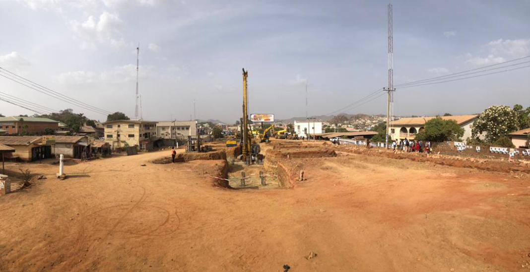 Work Continues At The British American Flyover