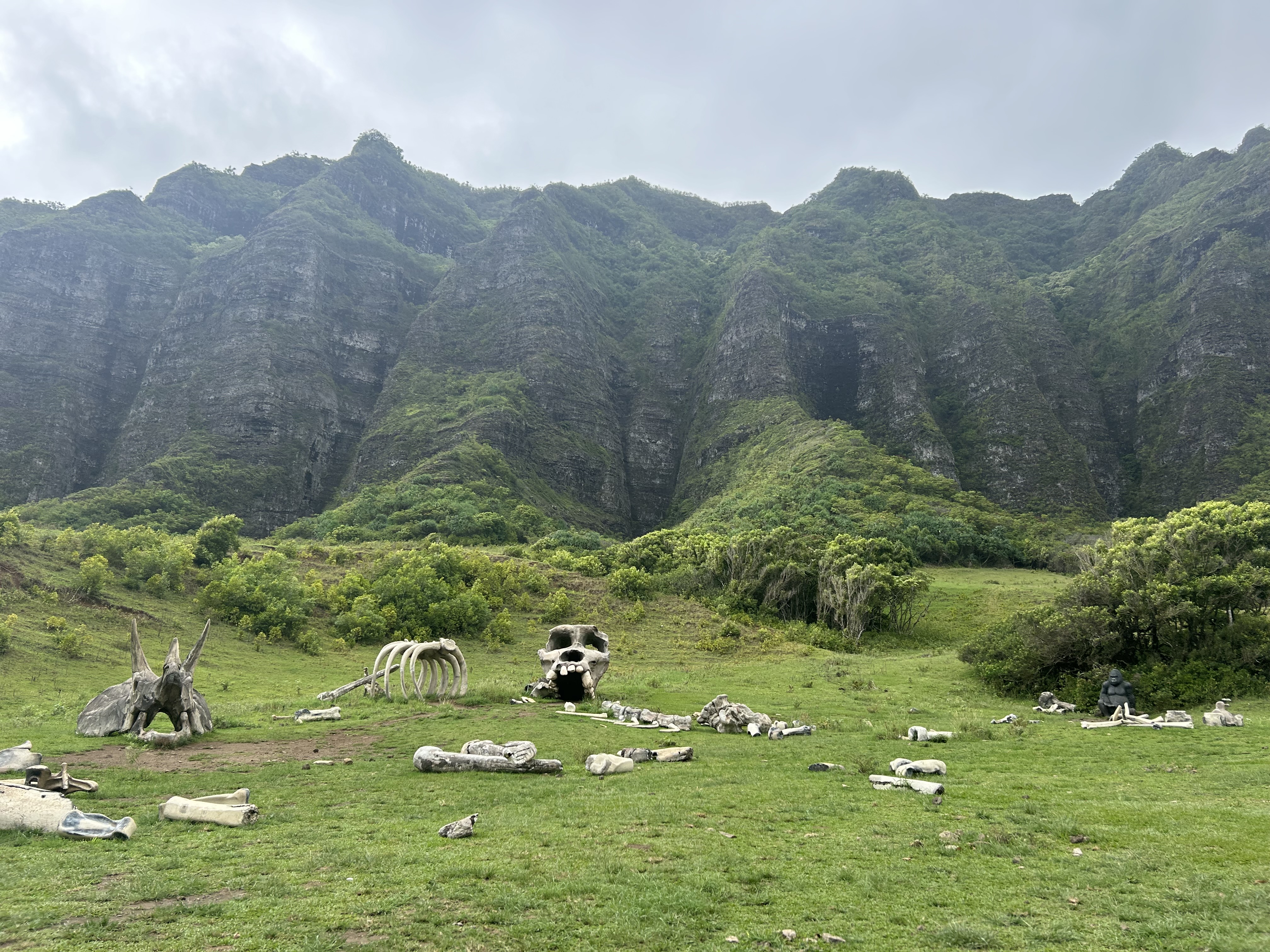 remnants of a movie left at Kualoa Ranch