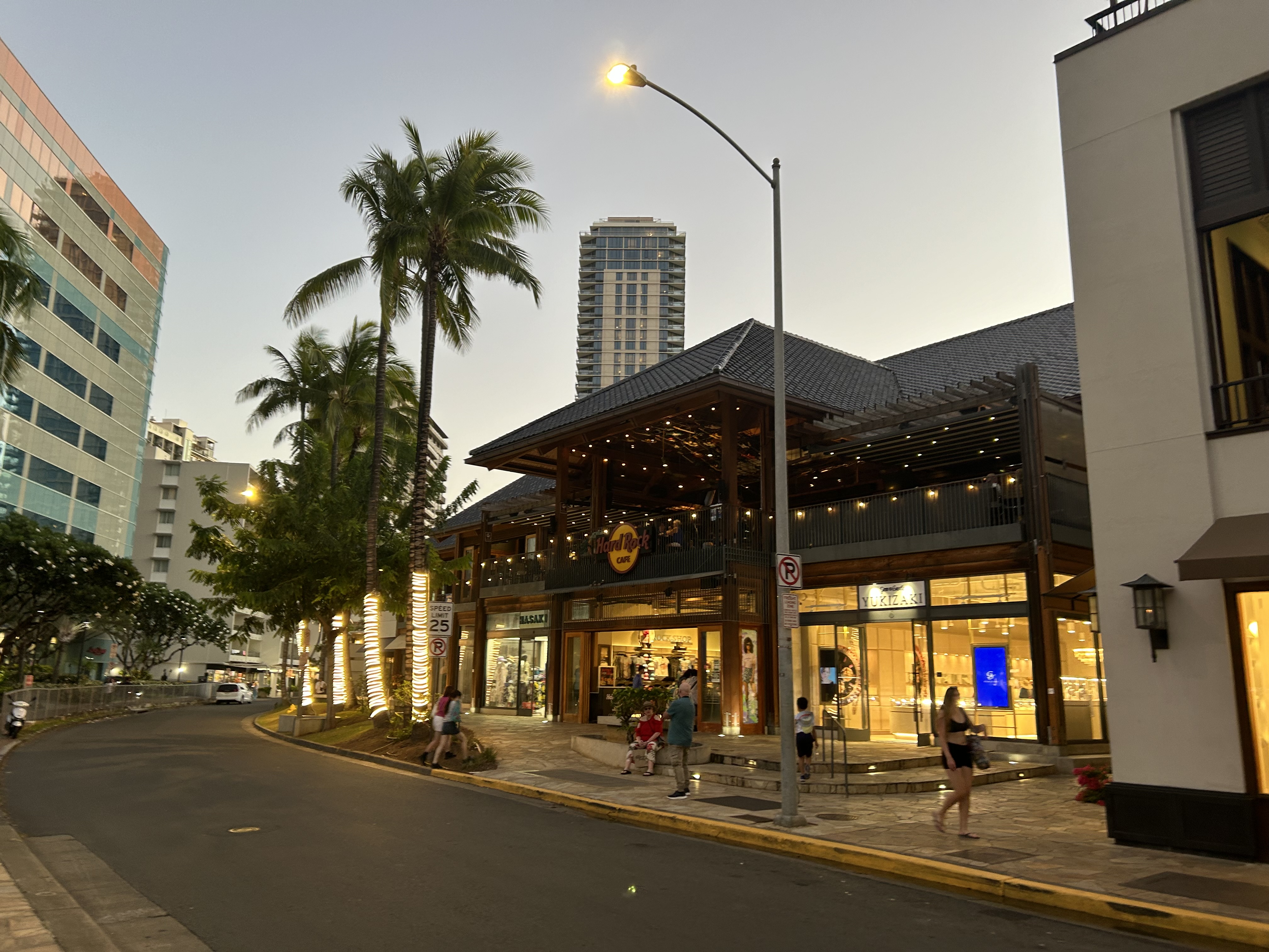 Outside of Hard Rock Café in Honolulu