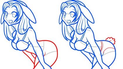 как нарисовать аниме девушку наруто