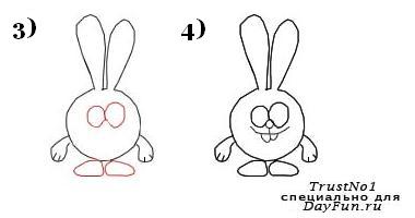 нарисовать смешариков легко и просто