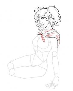 нарисовать обнаженную женщину