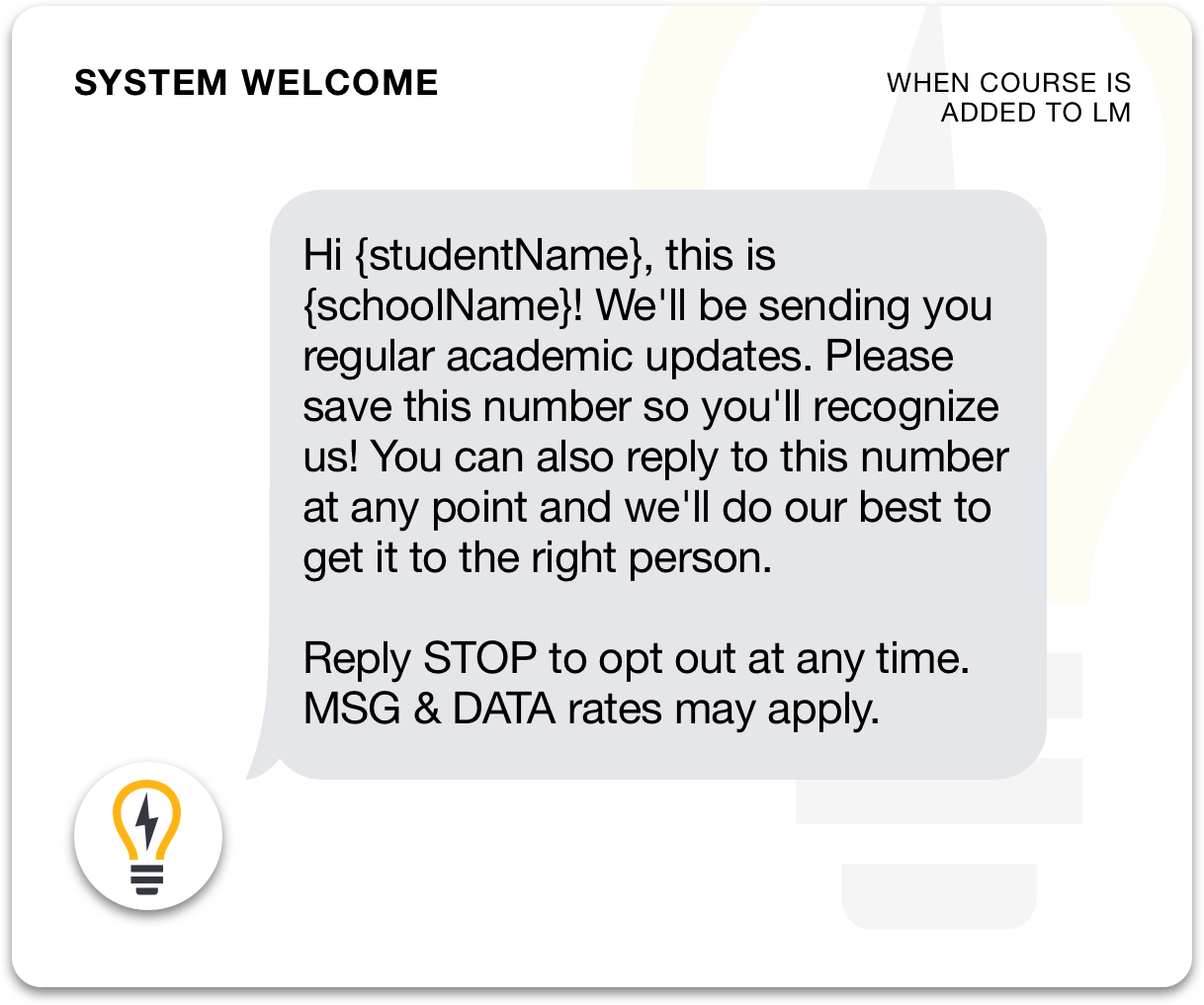 LoudMouth student message