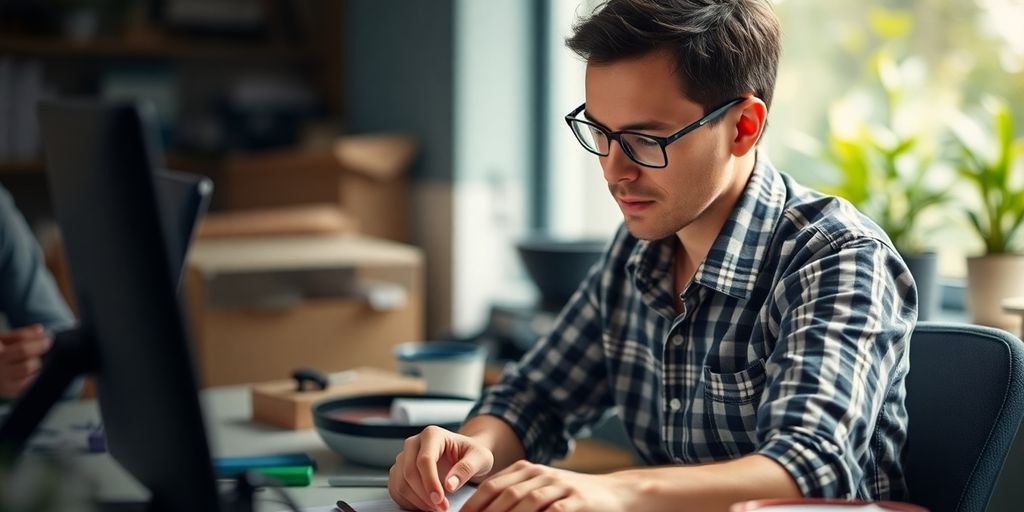 Person working and receiving disability benefits.