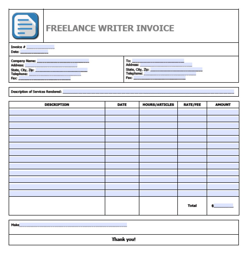 job invoice forms db excelcom