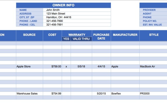 Free Excel Inventory Templates Within Inventory Tracking Form And Free ...