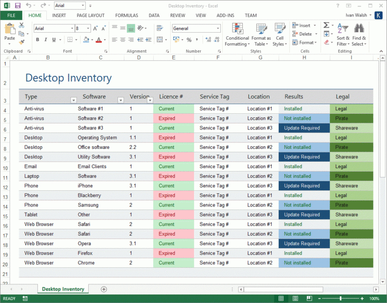 Computer Inventory List Excel Spreadsheet Within Inventory List - Mountain Texture Collection - 8K Quality