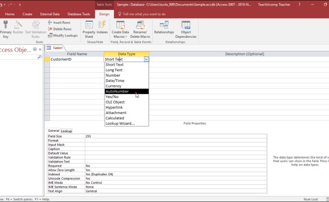 Convert Excel Spreadsheet To Access Database 2016 Regarding Create ...