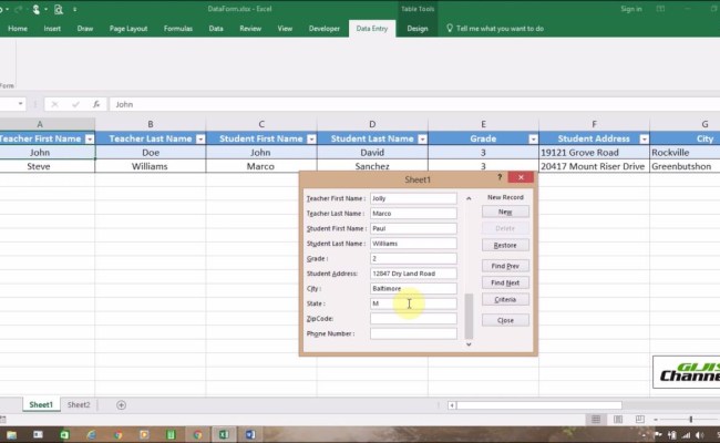 Create Form From Excel Spreadsheet For Create A Form From Excel ...