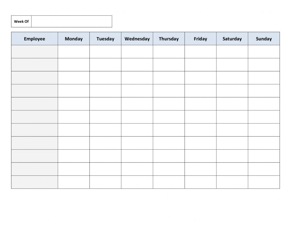 employee schedule spreadsheet template inside employee schedule