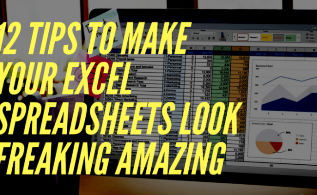 Excel Spreadsheet Formatting Tips Intended For How To Make Your Excel ...