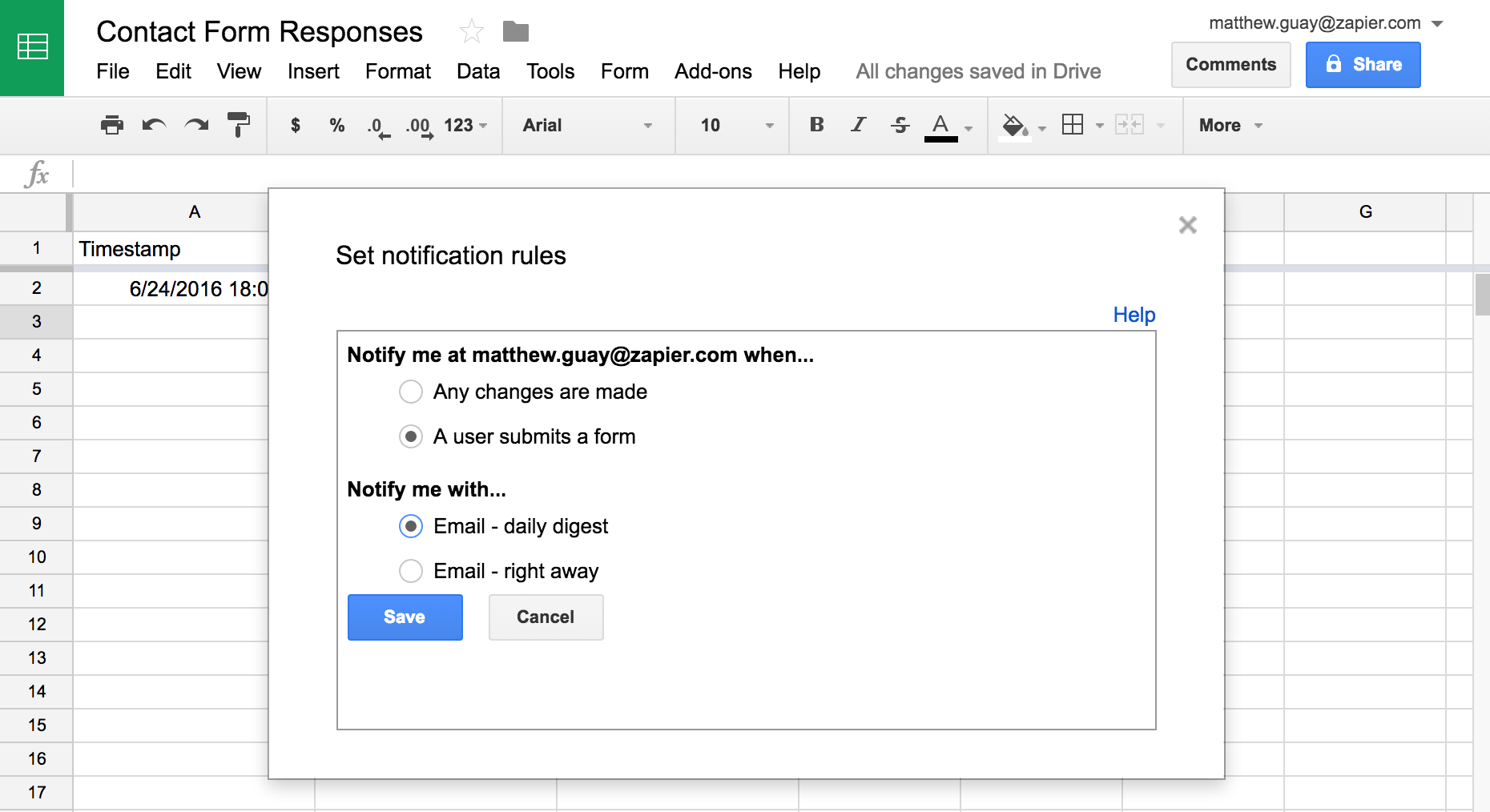 Google spreadsheet survey form regarding google forms guide: everything you need to make great