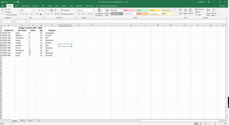Excel Tutorial How To Create A Fillable Form In Excel 2016 Excel - Best Geometric Patterns in Mobile