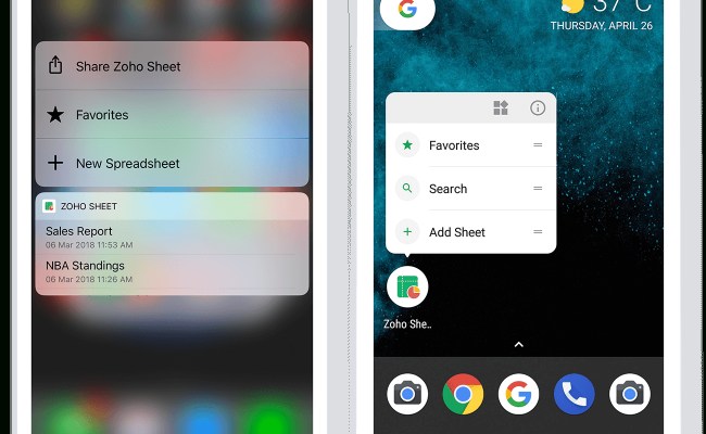 Mobile Spreadsheet Inside Spreadsheet App For Ios And Android Zoho ...