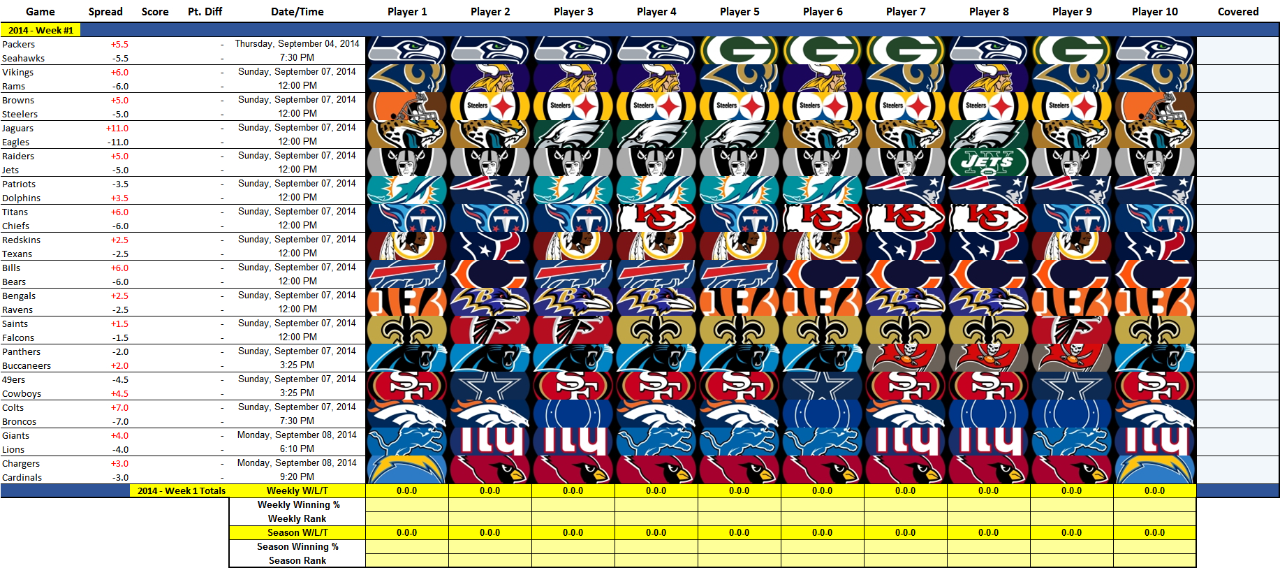 Nfl spreadsheet excel spreadsheet downloa nfl schedule spreadsheet excel. nfl stats excel
