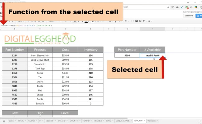 Understanding Spreadsheets Within Google Sheets Understanding Functions ...