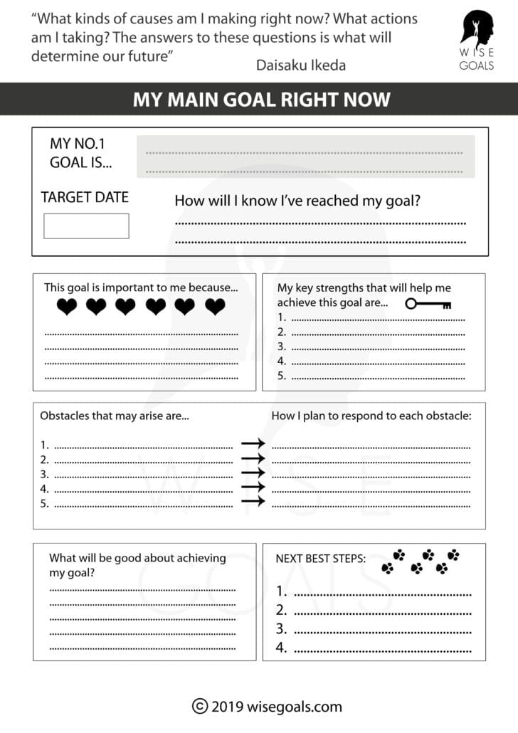 Goal setting worksheet for high school students pdf — db-excel.com