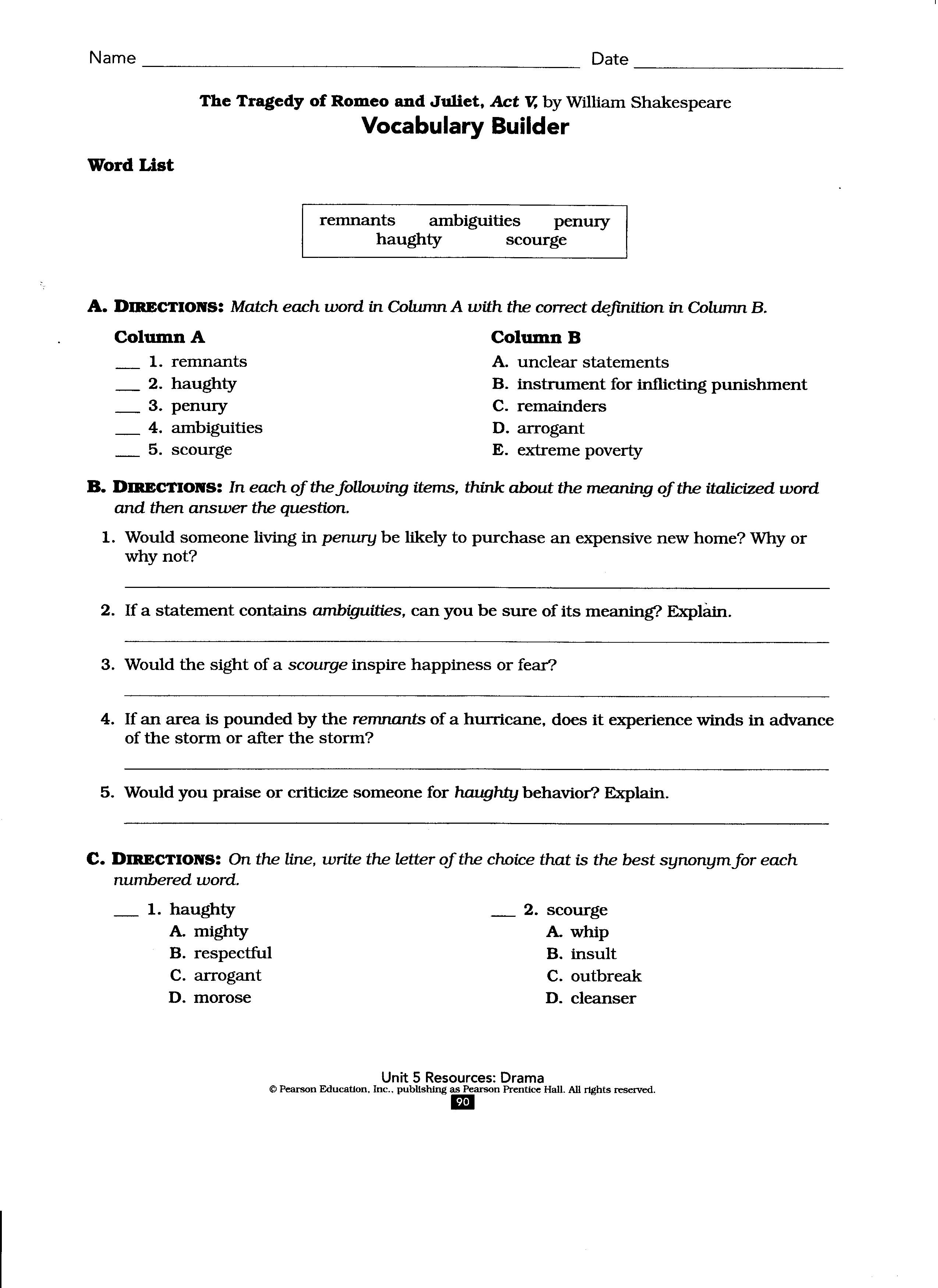 Act english practice worksheets pdf — db-excel.com