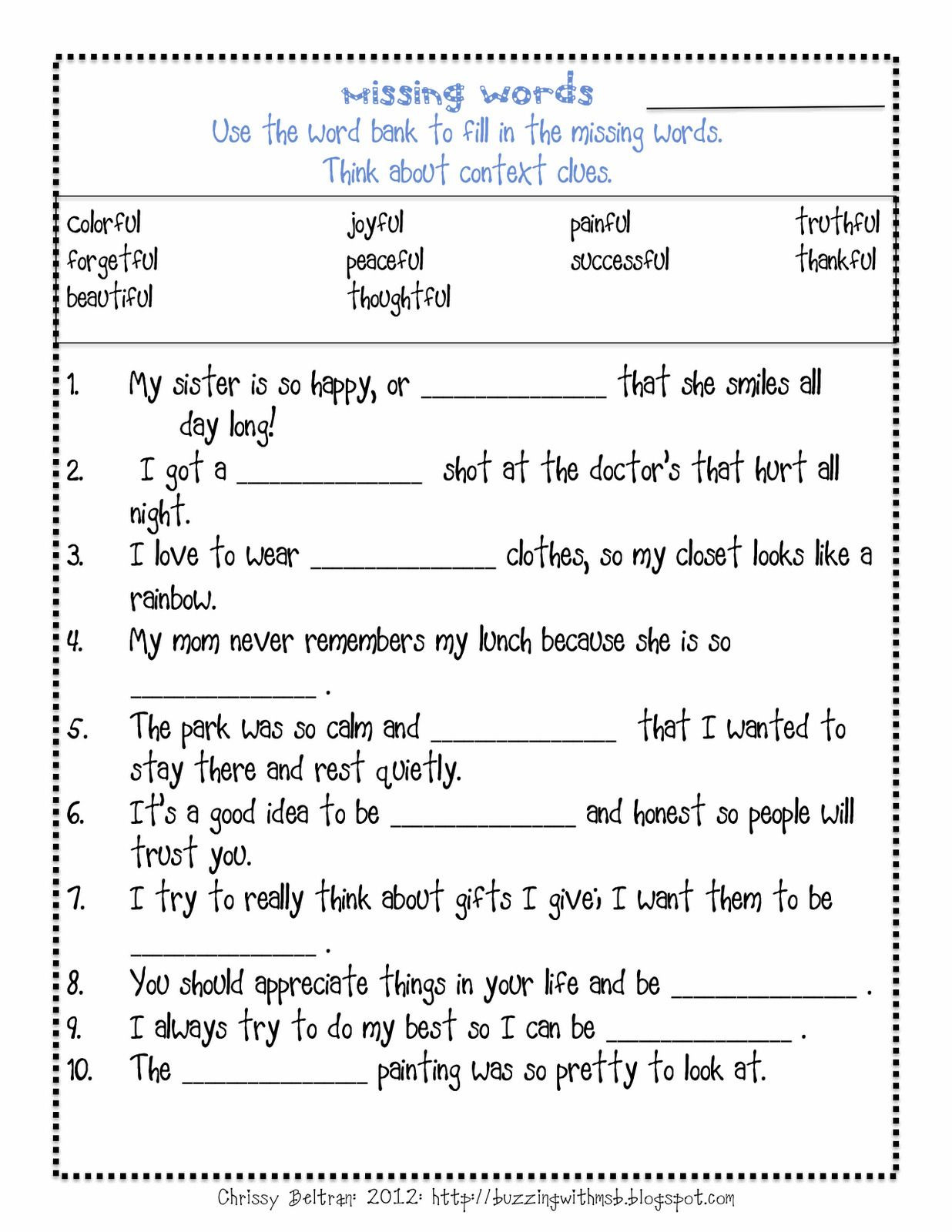 character traits worksheet 3rd grade db excelcom